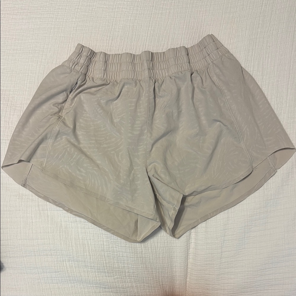 Athleta Tan Athletic Shorts Lightweight Elastic Waist